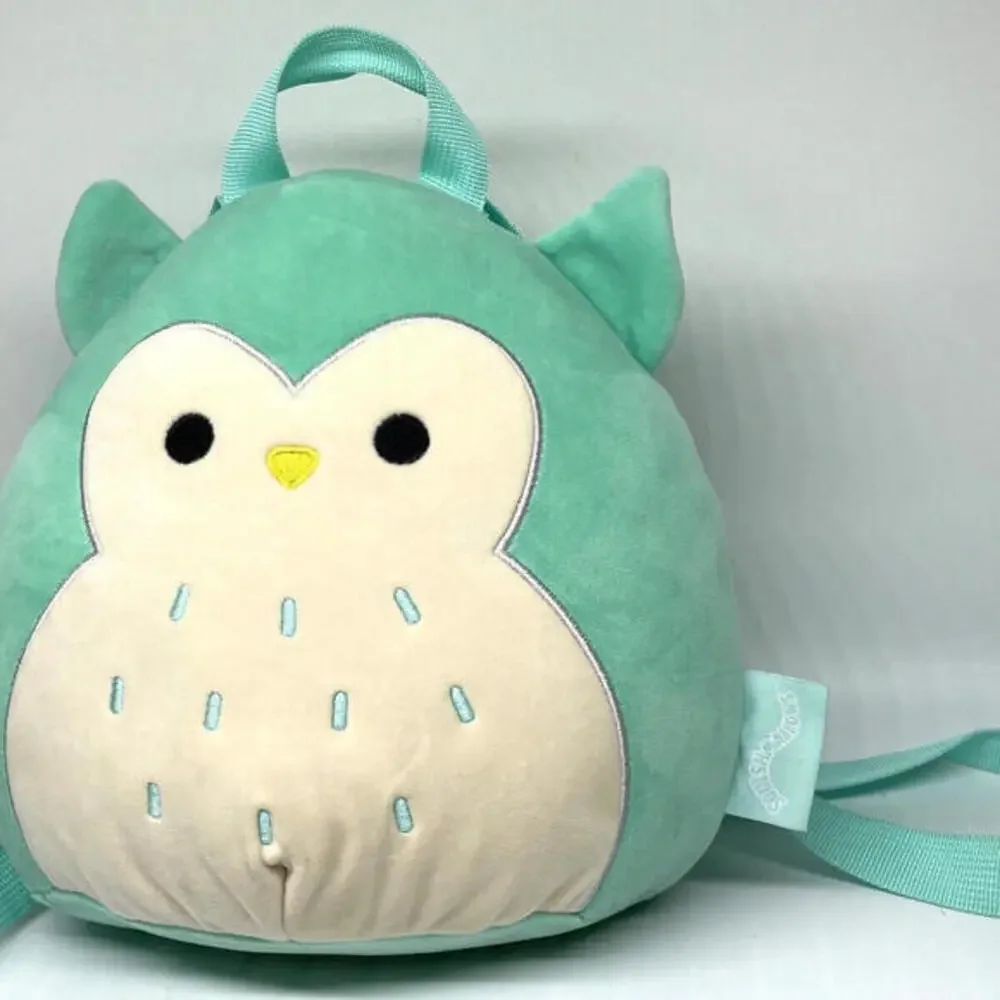 Squishmallow WINSTON‎ the Owl Backpack Zipper Pocket